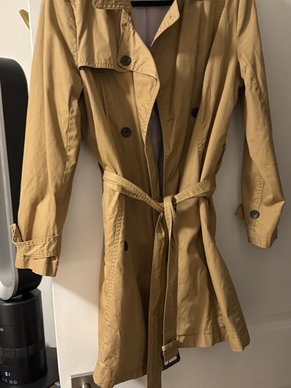 Banana Republic Tan Trench Coat with Belt